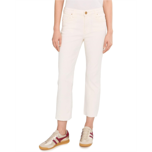 Womens KUT from the Kloth Petite Kelsey High-Rise Ankle Flare with Raw Hem