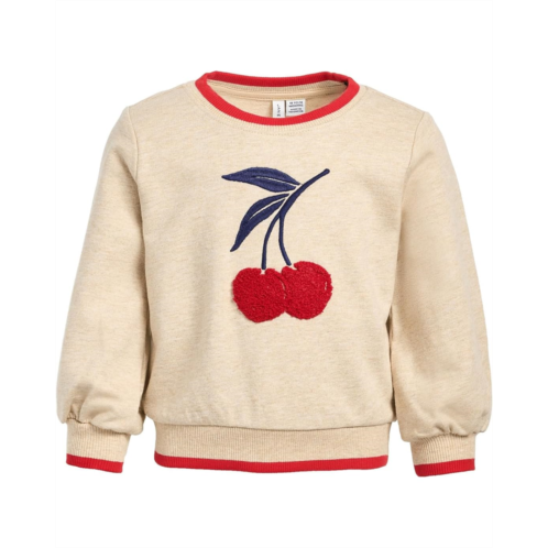 Janie and Jack Cherry Applique Sweatshirt (Infant)