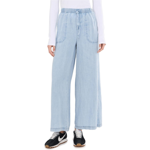 Womens Splendid Angie Crop Palazzo Pant