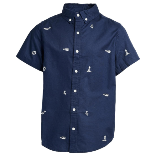 Janie and Jack Embroidered Woven Shirt (Toddler/Little Kid/Big Kid)