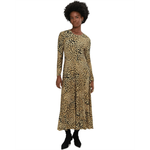 Womens Norma Kamali Long Sleeve Flared Dress