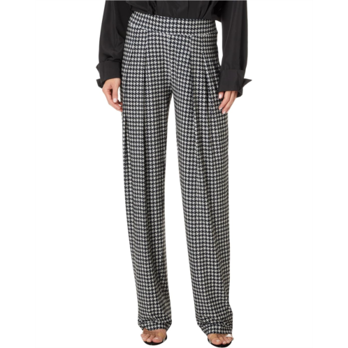 Womens Norma Kamali Low Rise Pleated Trouser