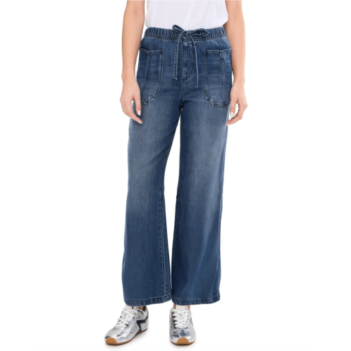 Womens Splendid Lounge Denim Straight Pants