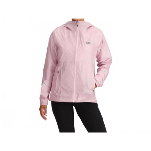 OUTDOOR RESEARCH helium rain jacket in margarita