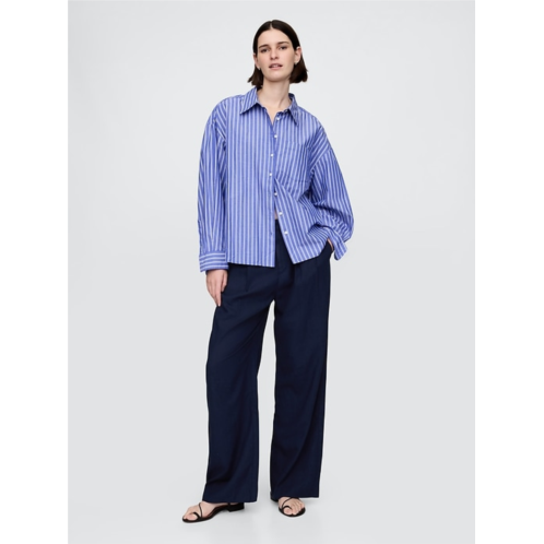 Gap 365 High Rise Linen-Blend Trousers