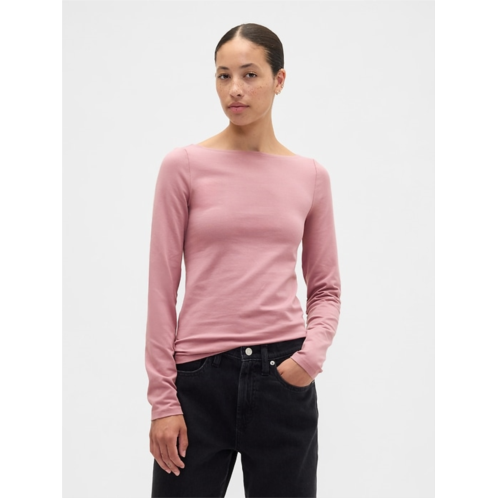 Gap Stretch Jersey Boatneck T-Shirt