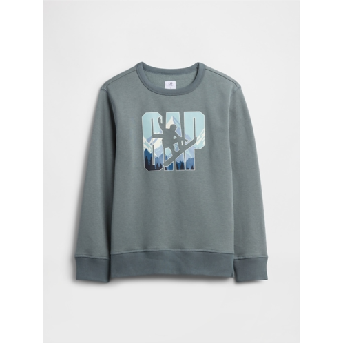 Gap Kids Crewneck Graphic Sweatshirt