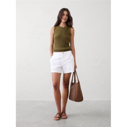 bananarepublic Cotton-Blend Textured Sweater Tank