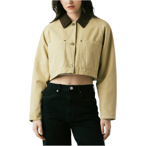 Blank NYC Breaking Camp Cropped Twill Jacket