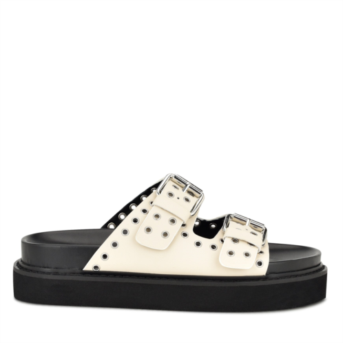 NINEWEST Eleny Buckle Slide Sandals