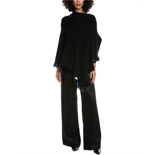 La Fiorentina sequin border poncho