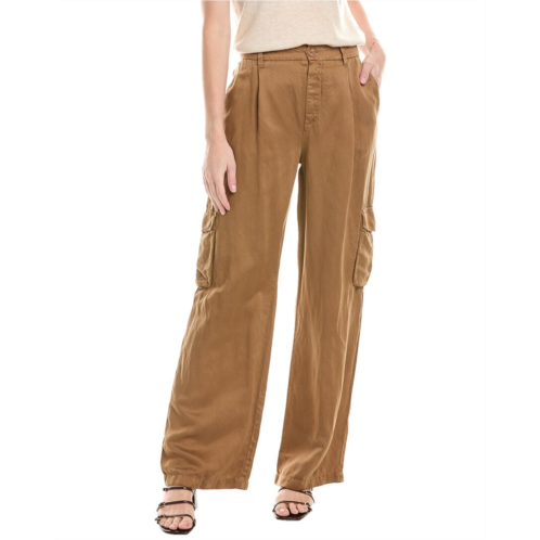Bella Dahl pleated wide leg linen-blend pant
