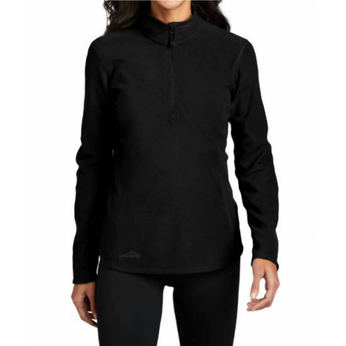 Eddie Bauer 1/2 zip microfleece jacket in black