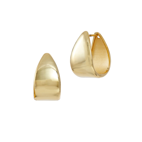 SAVVY CIE JEWELS 18k gold plated bold huggie hoop earring
