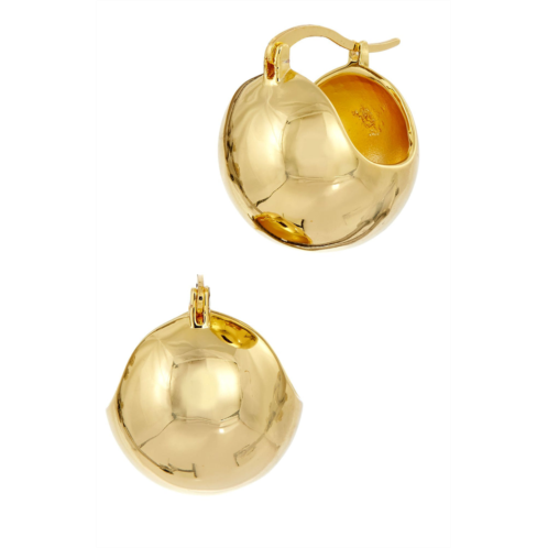 SAVVY CIE JEWELS 18k gold plated bold bucket hoop earrings