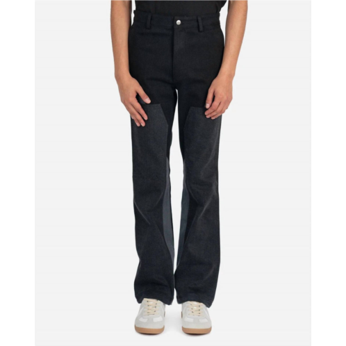 Nahmias carpenter paneled pants in black denim