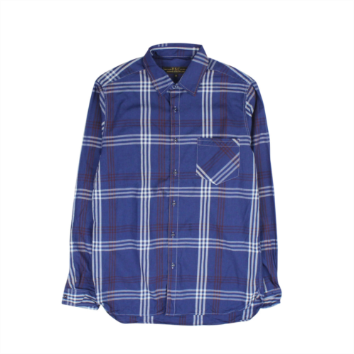 Freeman dark blue checkered shirt