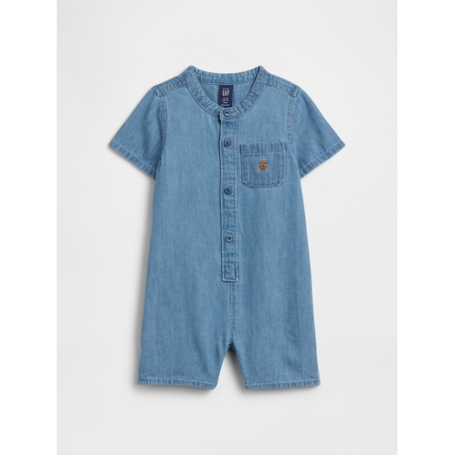 Gap Baby Brannan Bear Denim Romper