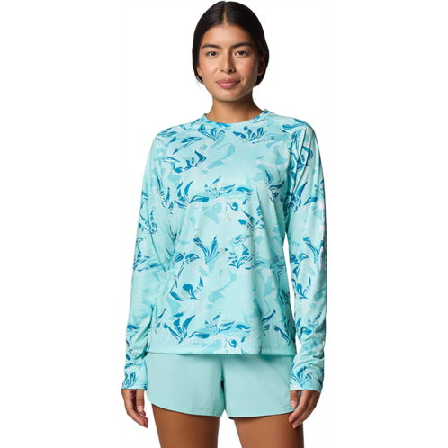 Columbia Sportswear Womens Super Tidal Tee Long Sleeve T-shirt Bright Blue / Blue