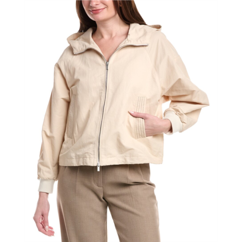 Peserico linen-blend bomber jacket