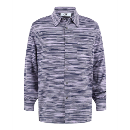 M Missoni slub button-up shirt