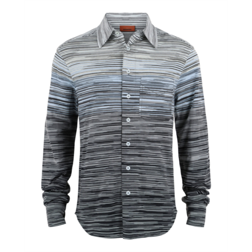 M Missoni shaded slub button-up shirt