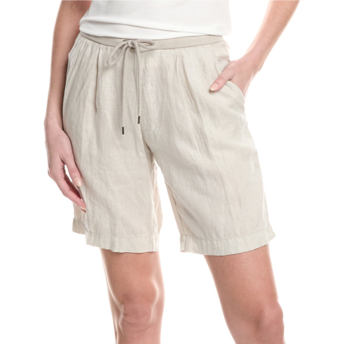 James Perse pleated linen bermuda short