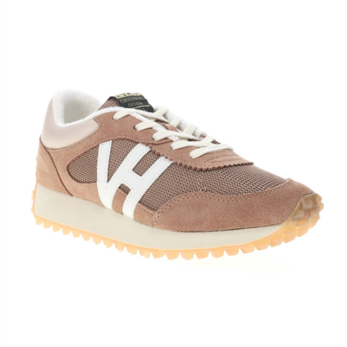 Vintage Havana womens cosmic leather sneaker in brown/ white