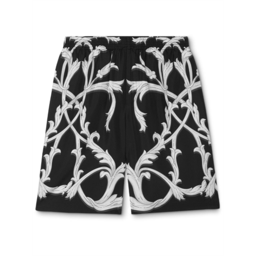 VERSACE knee-length silk shorts