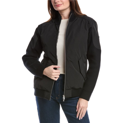 Moose Knuckles knit wool-blend jacket