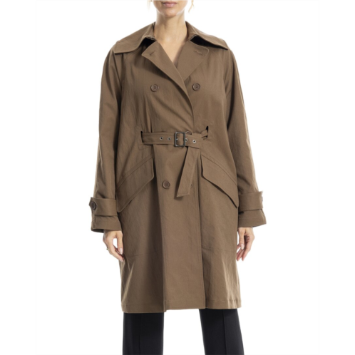 Max Studio sueded twill coat