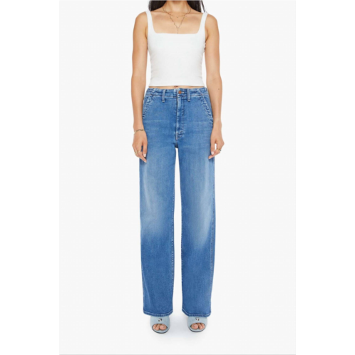 Mother major prep zip sneak jeans in ready set go! wash