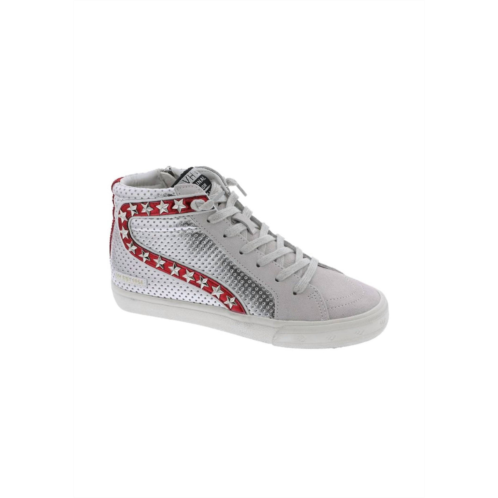 Vintage Havana womens bailey sneaker in red/silver