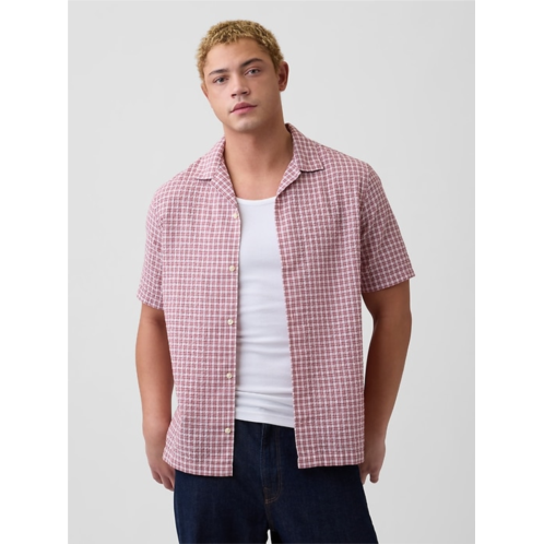 Gap Crinkle-Cotton Vacay Shirt in Standard Fit