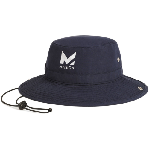MISSION Adults Instant Cooling Laser Cut Performance Hat Navy 01