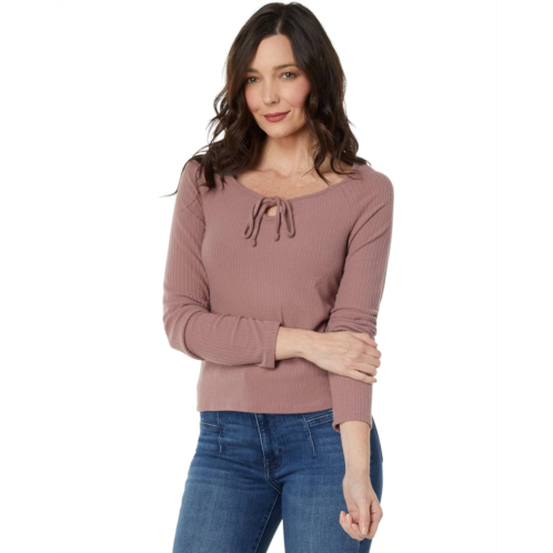 Lucky Brand Lace-Up Knit Top