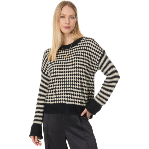 Madewell Pennant Mixed Pattern Pullover