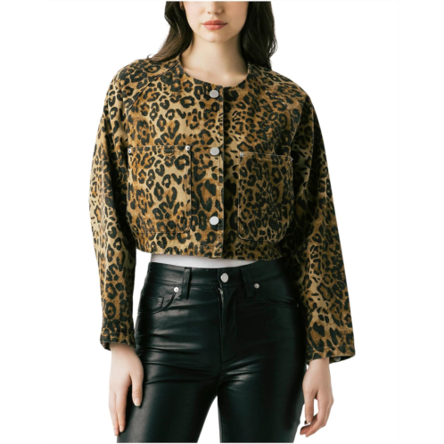 Blank NYC Hear Me Roar Cropped Leopard Jacket