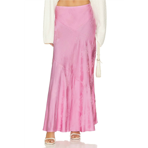 LoveShackFancy booker maxi skirt in pink song