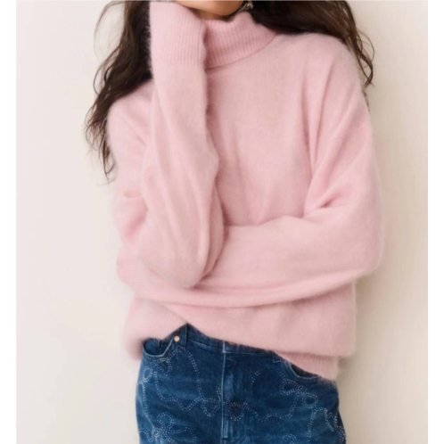 LoveShackFancy nia cashmere turtleneck top in pink
