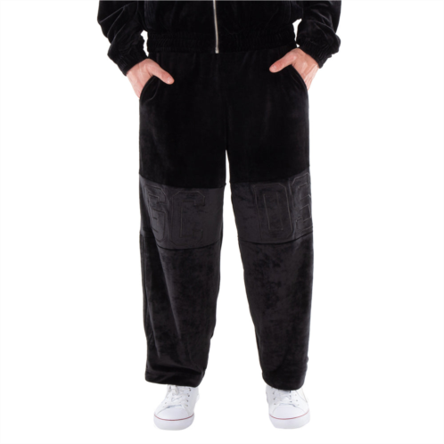 GCDS logo embroidered velvet pants