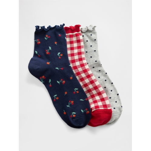 Gap Quarter Crew Socks (3-Pack)