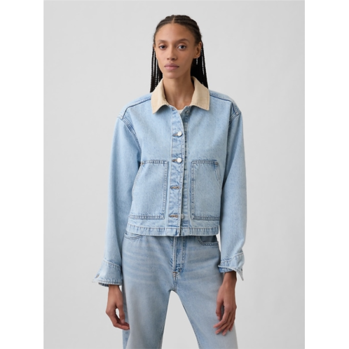 Gap Relaxed Denim Utility Jacket