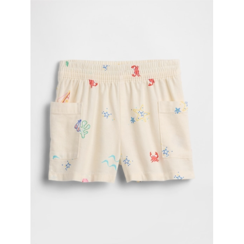 babyGap Pull-On Linen-Blend Cargo Shorts