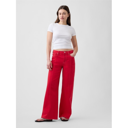 Gap Mid Rise Wide-Leg Jeans