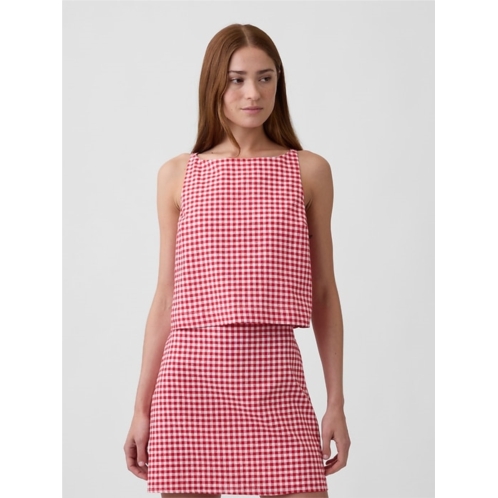 Gap Linen-Blend Apron Top