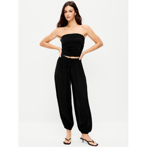 OldNavy High-Waisted Crinkle Chiffon Harem Pants