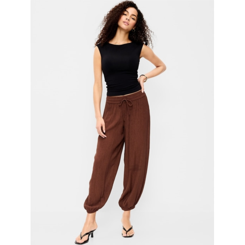 OldNavy High-Waisted Crinkle Chiffon Harem Pants