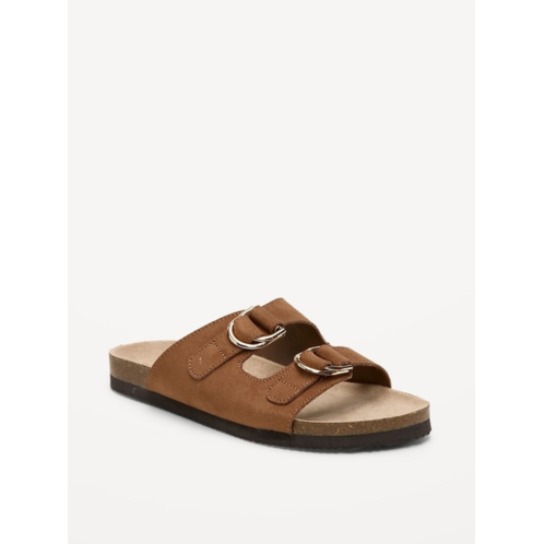 OldNavy Faux-Suede Double-Strap Slide Sandals for Women