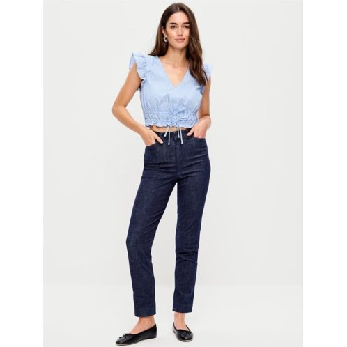 OldNavy High-Waisted Pixie Straight Pants